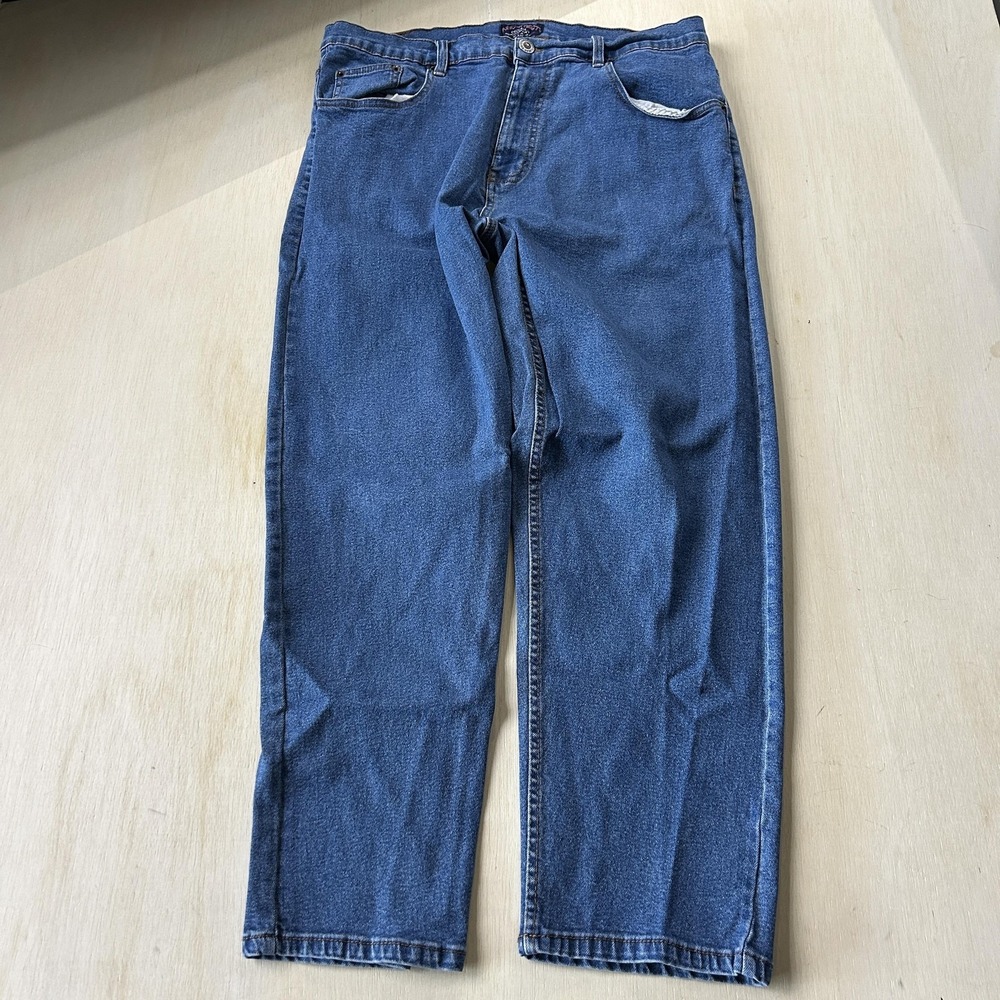 Y2K Architect Jean Company Relaxed Fit Jeans Mens 36x29 Medium Wash Baggy Denim